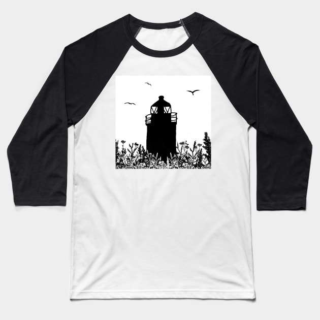 Auld lighthouse At Da Banks Baseball T-Shirt by Juliewdesigns